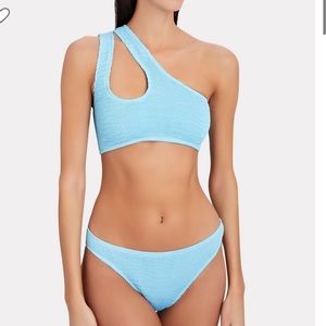 Brand new Cleonie Byron Cut-Out Bikini Top and 
Channel Bikini Bottoms.